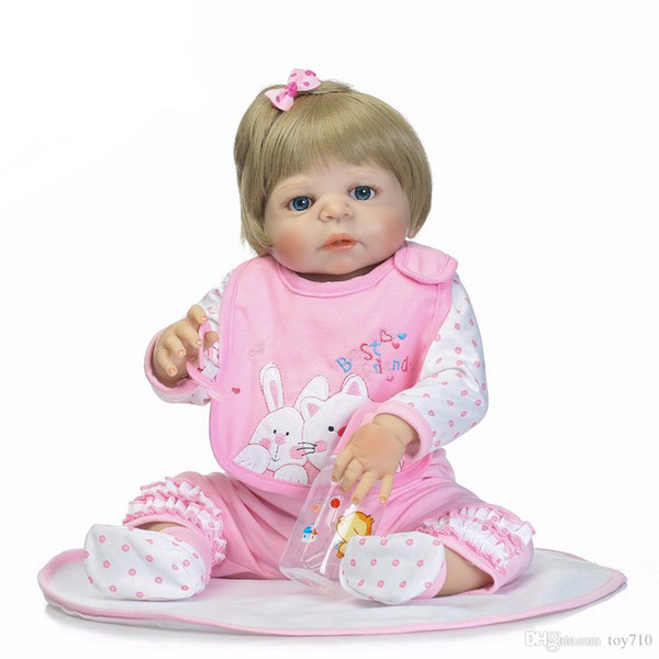 Full Silicone Reborn Baby Girl Dolls Soft Silicone Vinyl Real Gentle Touch Bebe New Born Real Baby Christmas Gift