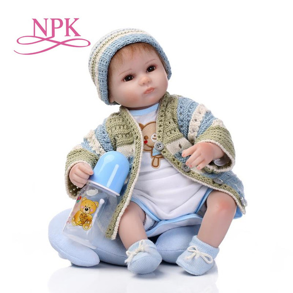 Baby Reborn Doll 16 Inch Lifelike Soft Silicone Reborn Toys Fashion Gift For Girls Newborn Babies Toys