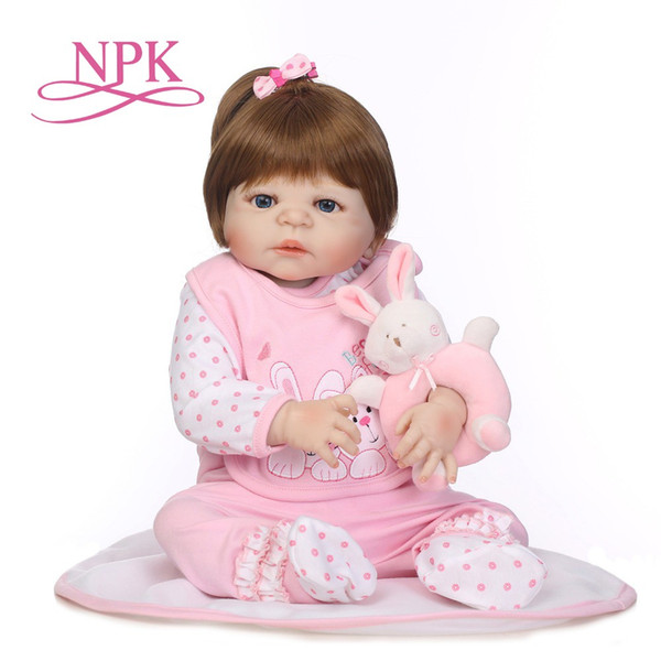 full silicone bebe bonecas lifelike baby girl with lovely stress kids brithday gift silicone reborn baby dolls