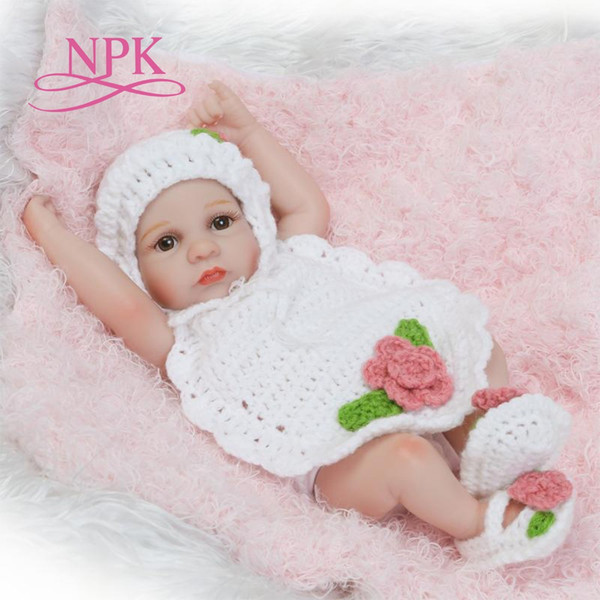 new premie newborn cute small 12inch soft silicone vinyl real soft gentle reborn baby doll Christmas gift