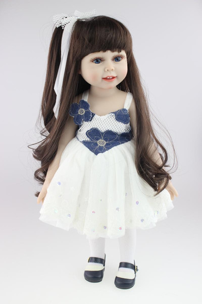 Full Vinyl Cheap Toy 18 inch American Girl Lifelike Baby Alive Doll Collectible Princess Girl Custom Reborn Baby Doll Toys