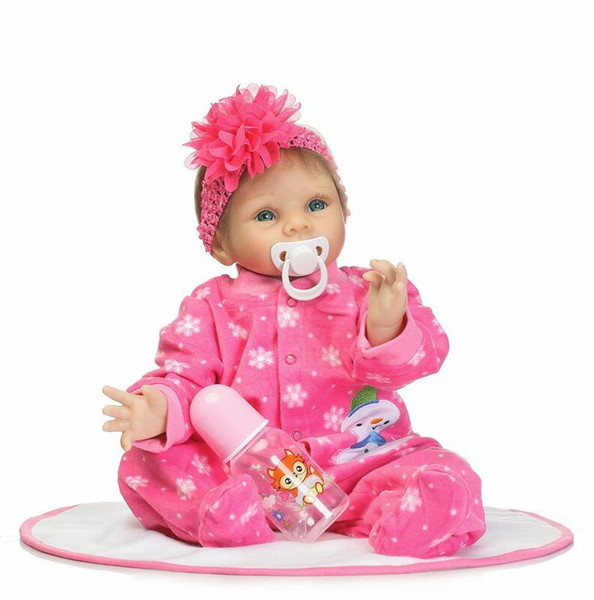 Collection Cloth Body 22 Inch Reborn Baby Dolls Girl Realistic Newborn Babies Princess Dolls With Clothes Kids Birthday Gift