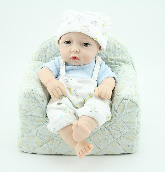 10 inch 26CM Reborn Boys Dolls Newborn Vinyl Baby Doll MINI Silicone Reborn Babies Kids Toys Children Birthday Gifts