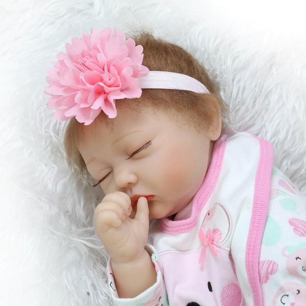 Handmade New Design Doll 22inch Haft Soft Body Doll Reborn Baby Doll Lifelike Soft Silicone Vinyl Real Gentle Touch