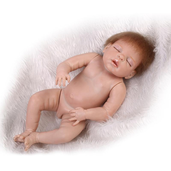 Full Silicone Vinyl 23 inch Reborn Baby Dolls Safety Baby Doll Look Real Princess Girl Collection Dolls Kids Playmate