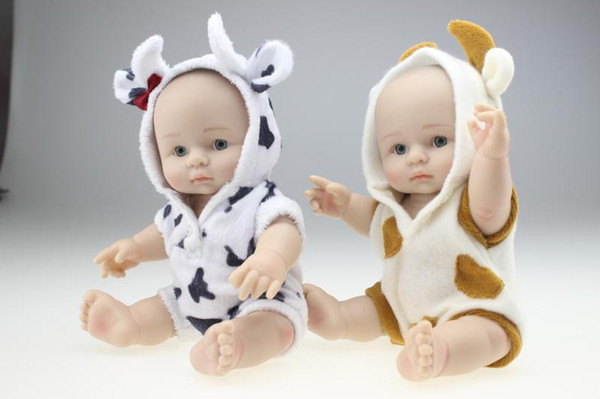 8 Inches Collectible Twins Reborn Baby Doll Full Silicone Vinyl Babies Dolls That Look Real Children Birthday Holiday Gift