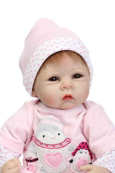 NPK Collection Reborn Baby Doll Handmade Realistic Silicone Babies Doll 22 Inch 55 cm Silicone Girl Toys Kids Birthday Gift