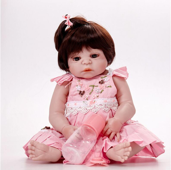 ewborn Princess Baby Doll Real 57CM Full Body silicone Girl Reborn Reborns Doll Bath Toy Lifelike Nol