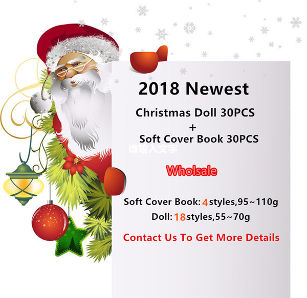 Free DHL Fast :18 Styles Christmas toys Elves 20/30PCS Xmas dolls On The Shelf Gift Toy With 20/30 soft cover Elf books For Kids