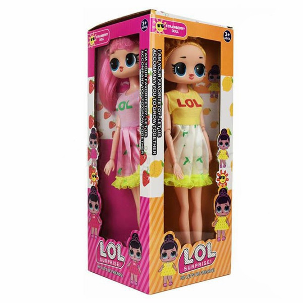 LoL Plastic Dolls Toys for Children Kawaii Doll Baby Girls Kids Toys Four Colors 192 PCS 30cm