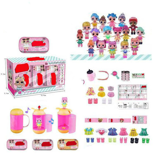 LOL doll generation 2 LQL Unpacking Dolls LOL Tear Open Color Action Figure Toys Christmas Kids Gift,3 Pieces / Lot(about 10cm)