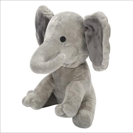 Plush Elephant Dog Doll Toy Play Hide And Seek Baby Elephant Toy Ears Flaping Move Hide Seek elephant toy 23cm