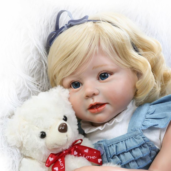 Soft Silicone Realistic Reborn Toddlers Girls Baby Dolls 28