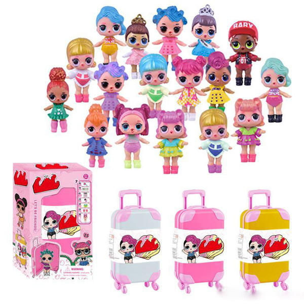 2019 new hot buy Christmas, birthday gift mini cute children's doll, about 16.5cm DHL free to send