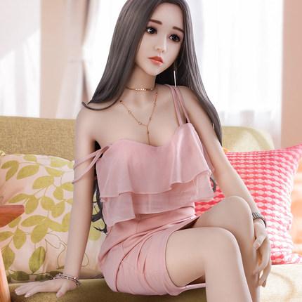 Solid doll All-silicone inflatable male doll Man's real-life pubic-haired girlfriend living doll