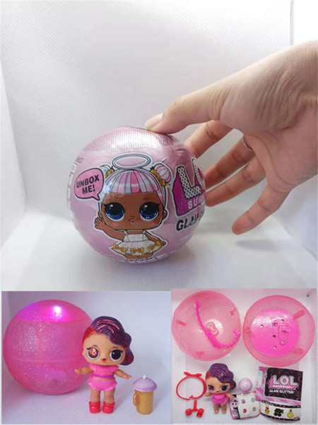 new Glitter Series Doll Magic Egg Ball Action Figure Toy Kids Unpacking Dolls Girls Funny Dress Up Gift Christmas Free shipping