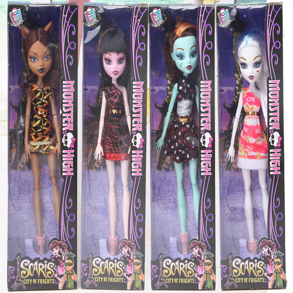 New Style Monster Fun High Dolls action figures Monster Draculaura Hight Moveable Joint Children Best Gift Fashion Dolls for kids toys666