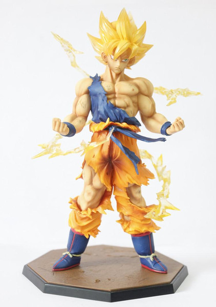 Retail Wholesale Dragon Ball Z Super Saiyan Goku Son Gokou Boxed PVC Action Figure Model Collection Toy Gift