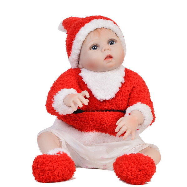 bebe doll reborn 57cm whole real Silicone reborn baby dolls toys for girls xmas gift bb reborn menina bonecas