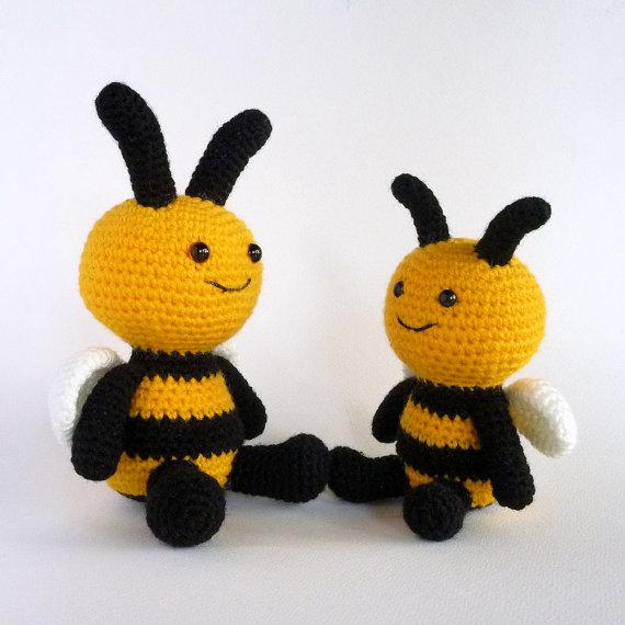 Amigurumi Bee, Crochet Toy Bee, Hand Made Plush Toy, Bumble Bee, Crochet Insect Toy, Soft Toy, Stuffed Toy, Crochet Animal, Australian Made