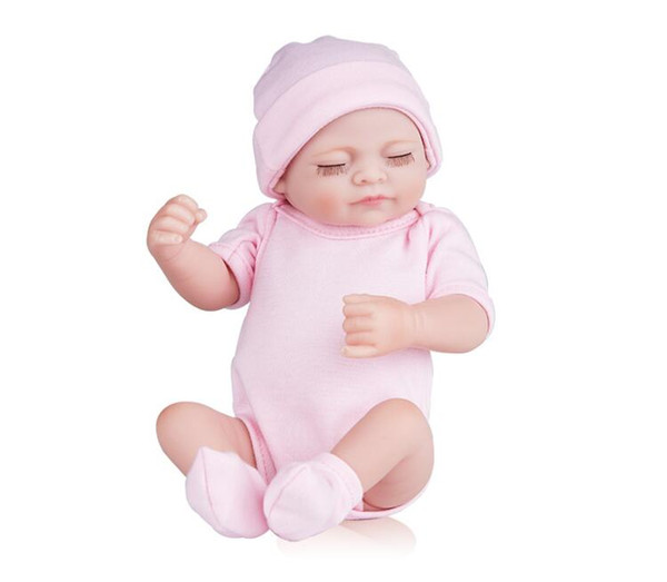 Full body silicone reborn baby dolls Reborn Baby Dolls Handmade Reborn 11 inch Real Looking Newborn Baby Girl Silicone Realistic Dolls