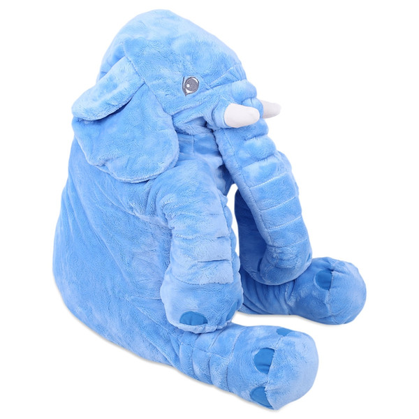 Cute Solid Color Plush Toys Elephant Pillow Infant Soft Appease Elephant Pillow Baby Sleep Toys Room Decoration Plush Toys 7 Days Delivered