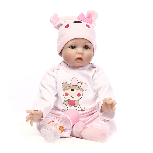 55cm Silicone Vinyl Reborn Baby Doll Toys Lifelike Soft Cloth 22