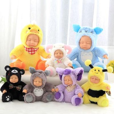 dolls for girls Sleeping cute doll Toy Kids Accompany Sleep Cute PVC Face Plush Animal Doll Girl Birthday Gift for Children