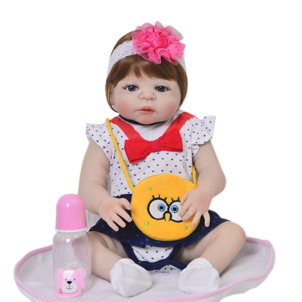 Full vinyl silicone reborn baby girl doll 23