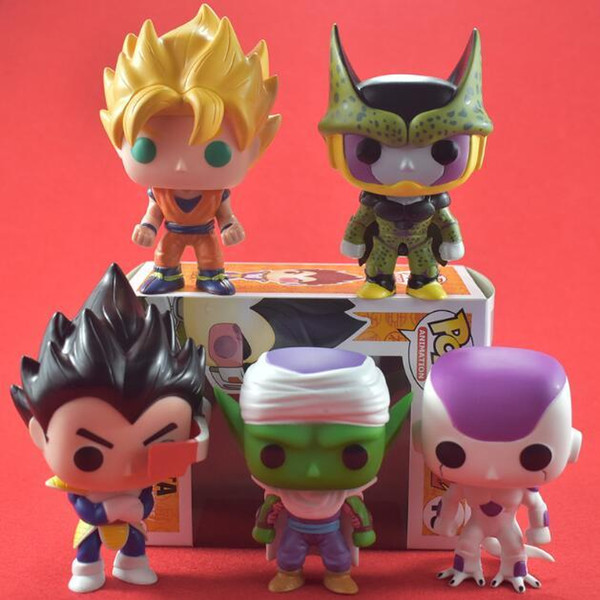 FUNKO POP Dragon Ball Z Son Goku Vegeta Piccolo Cell PVC Action Figure Collectible Model FUNKO POP Novelty Dolls K232