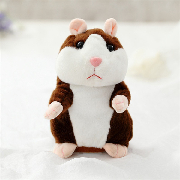 16cm Lovely Talking Hamster Speak Talk Sound Record Repeat Stuffed Plush Animal Kawaii Hamster Toys Kids Toys SS151