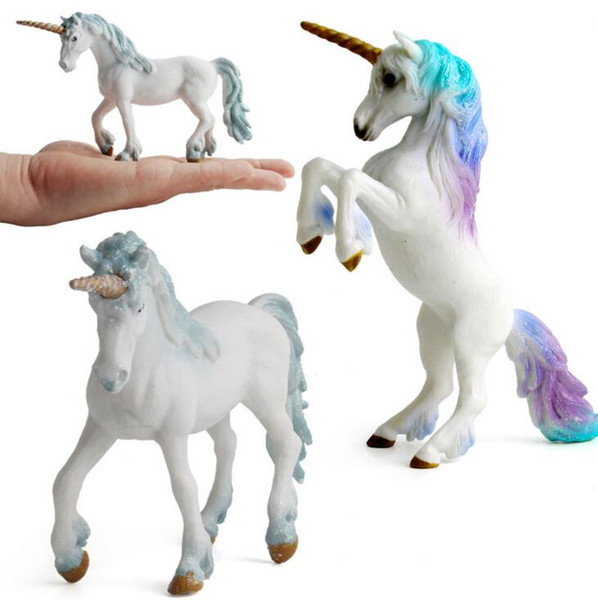 kids Unicorn model toy classic myths and legends Tianma Unicorn girl toy animal model variety of optional 10 styles