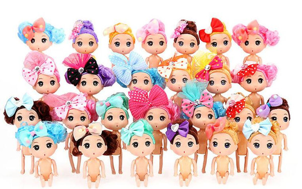 Korean version of 12cm confused doll baking dessert decoration cake naked doll mold vinyl doll key pendant figurine