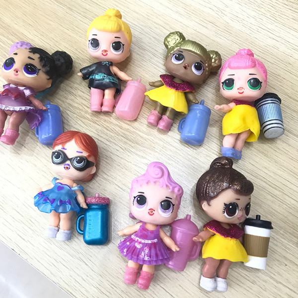 LOL Dolls DIY Toys Surprise Girls Romdan Models doll Contains Doll Bottle Clothes Shoes Glasses or Headwear Complete LOL kids toys