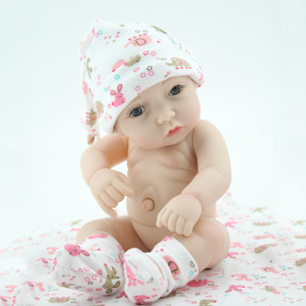 27CM New Born Girl Dolls Full Vinyl Silicone Reborn Baby Dolls Handmade Lifelike New Born Boneca Baby Alive Girl Toys Brinquedos 10.6 inch