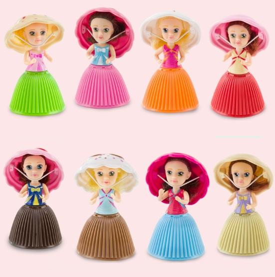 Cupcake Surprise Scented Princess Doll Reversible Cake 12 Roles Debbie Lisa Etude Britney Kaelyn Jennie with 6 Flavors Magic Toys for Girls