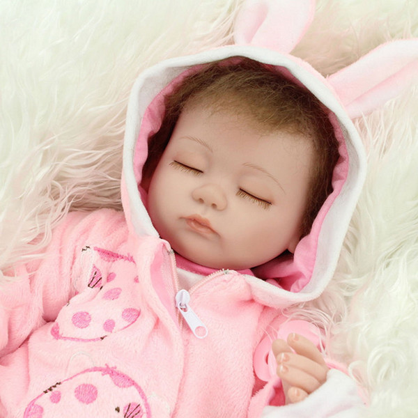 Christmas Gifts Realistic Silicone Babies Cloth Body Reborn Baby Girl Dolls Handmade Realistic Silicone Baby Toys & Gifts