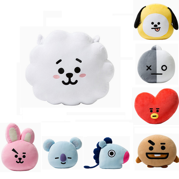 Bangtan Boys BTS bt21 Kawaii Pillow Plush Toy cushion TATA VAN COOKY CHIMMY SHOOKY KOYA RJ MANG Gift For Children or girl