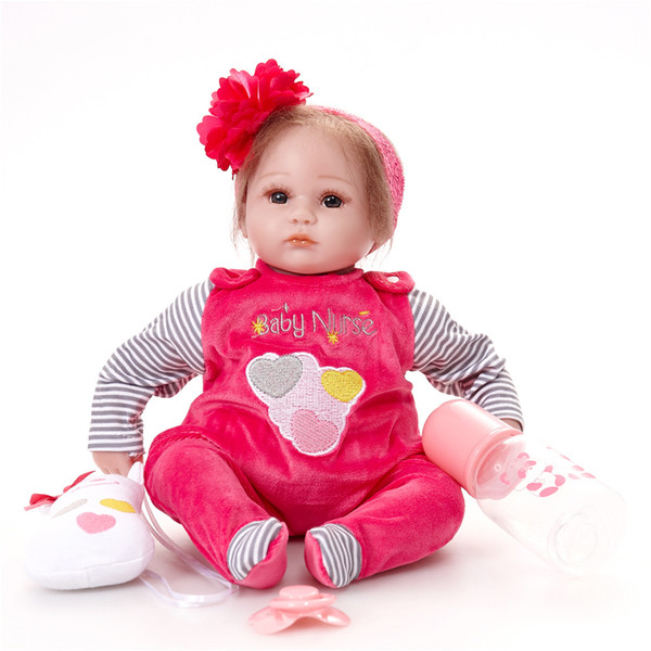 Reborn baby girl doll gentle touch newborn Realistic Silicone Real Touch Newborn Babies Toy With Clothes Kids Birthday Gift