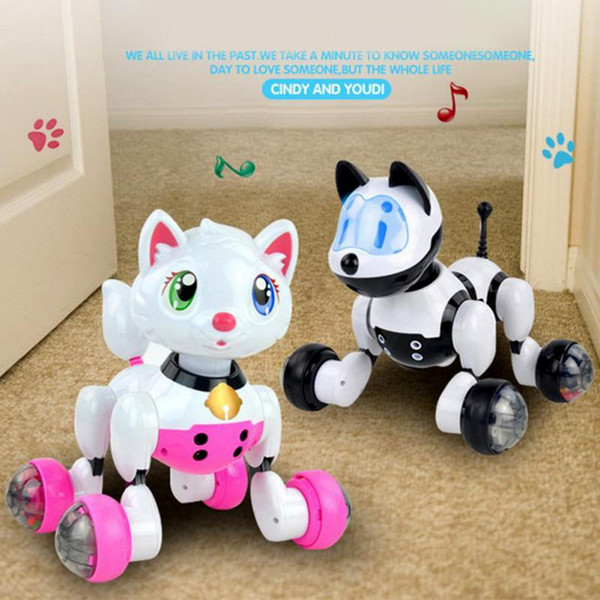 Smart kids pet toy dog cat infrared remote control series cat dog robot