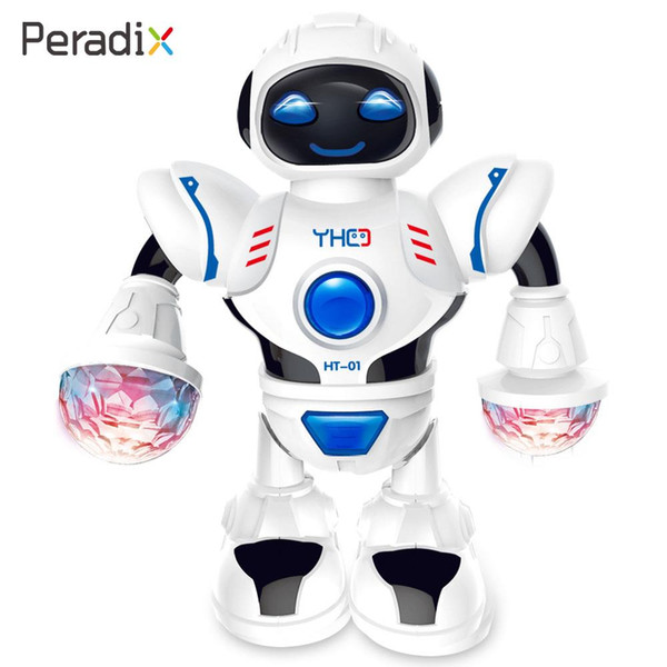 Dancing Robot Music Robot Decor Educational Beautiful White Music Shiny LED Toy