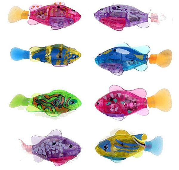 Robo fish Water Activated Battery Powered RoboFish Toy Childen Kids Robotic Gift Bath Toys Electronic Fish ELT056