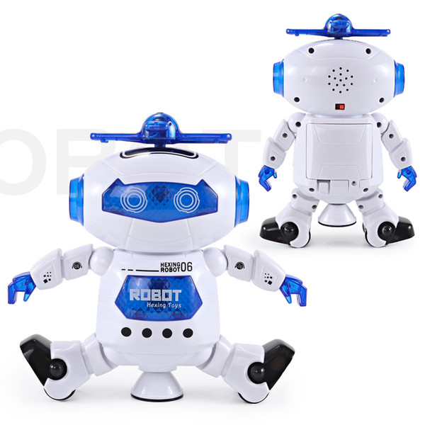 NEW Dancing Robert Electronic Toys With Music And Lightening Best Gift For Kids Model Toy Chirstmas Fast Free Shipping