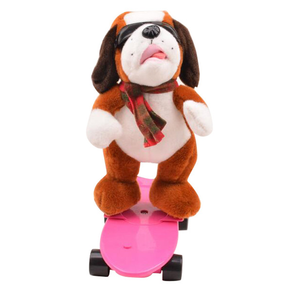 Funny Electronic Pets Cool Skateboard Dogs Horse Singing Dancing Electric Plush Dolls Lovely Stuffed Animals