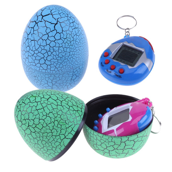 Tumbler Dinosaur Egg Virtual Electronic Pet Machine Led Toys Digital Electronic E-pet Retro Cyber Toy Handheld Game