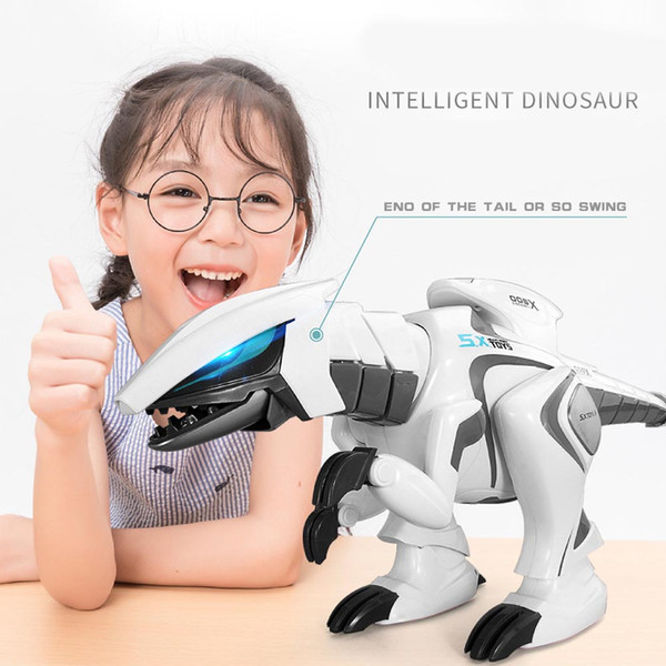 Original Remote Control Dinosaur Early Education LED Light Music Intelligent Robot Dinosaur Toys Boys Girls Electronic RC Robot Dinosaur