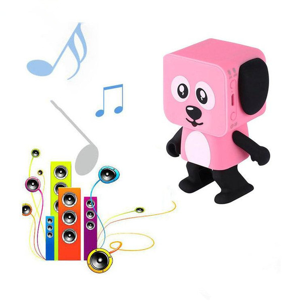 Mini Dancing Dog Bluetooth Speaker Portable Wireless Subwoofer Stereo Music Player Best Gift For Kids Robot Electronic Dog Toy 3Colors