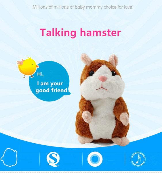 NEW Talking hamsters,children's toys, walking, nodding, repeating, recording mice, electric plush toys, environmentally friendly PP cotton.