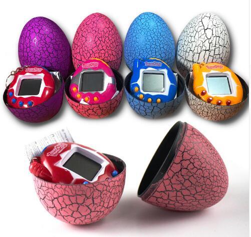 Tamagotchi Electronic Pet Machine Keying Pendant With Crack Egg Puzzle Game Consoles Kids Keychain Electronic Pet Toys CCA8241 150pcs Sold