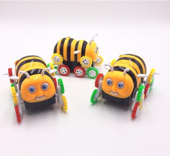 Cartoon electric toy car Little bee skip Automatically turning children electric strange new toy Kid Educational Cartoon Electric Toy